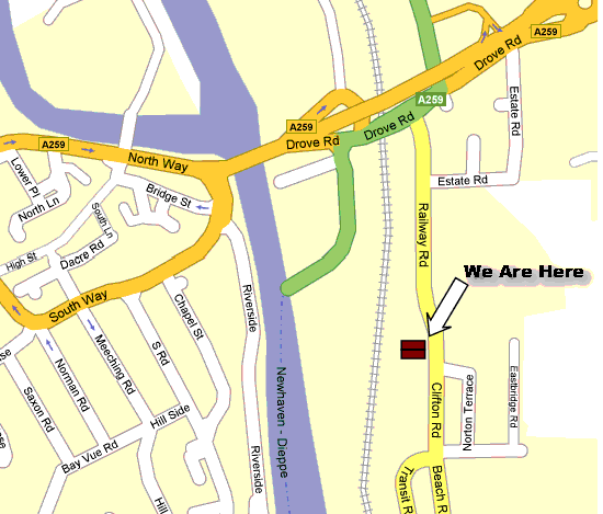 Map of Leads Direct location in Newhaven